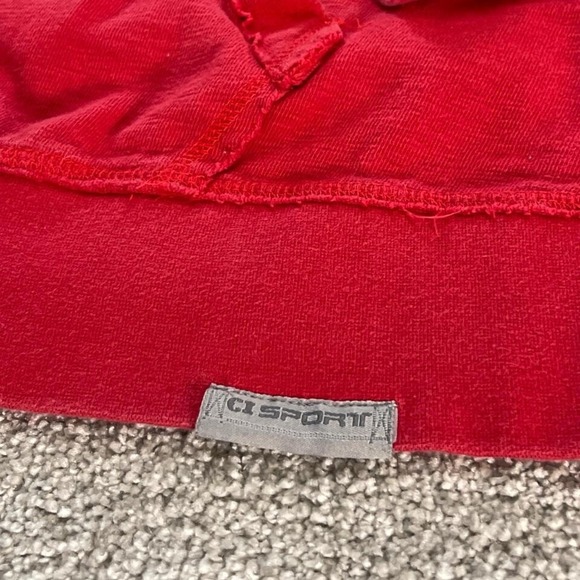 Vintage 2000s CI Sport Nebraska Cornhuskers Red Hoodie NCAA Men's Large - Picture 4 of 7